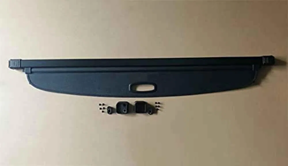 ELNas Retrattile Auto Bagagli Protezione Coperchio per Ford Escape Kuga 2020 2021, Portabagagli Posteriore Tronco Privacy Cappelliera Pacco Ripiano Cargo Cover,B Black