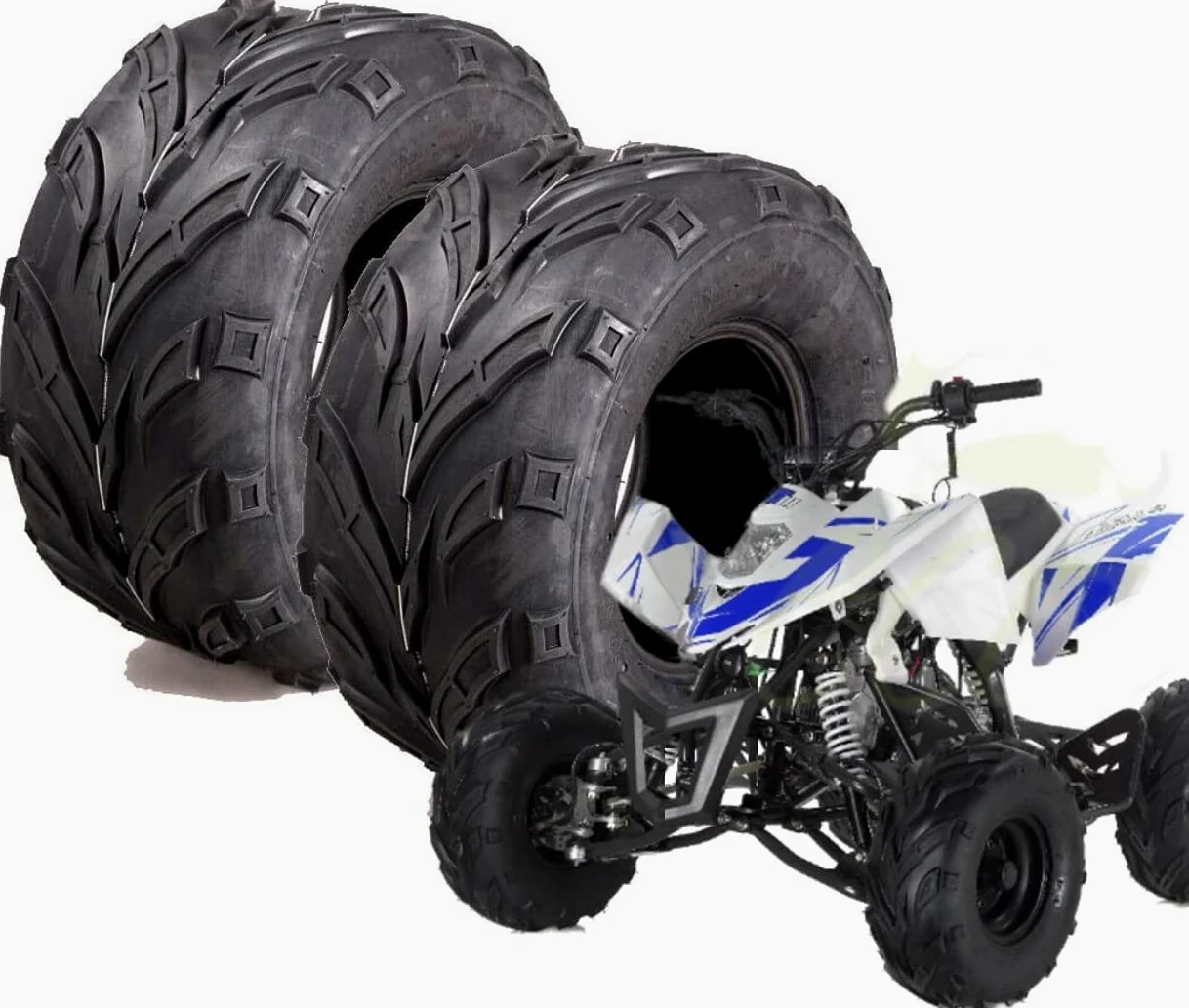 2 Pneumatici 16X8-7 28F UV978 Gomme Ruote X Quad Mini Quad Atv 4PR Rinforzati 16 8 7 50CC 70CC