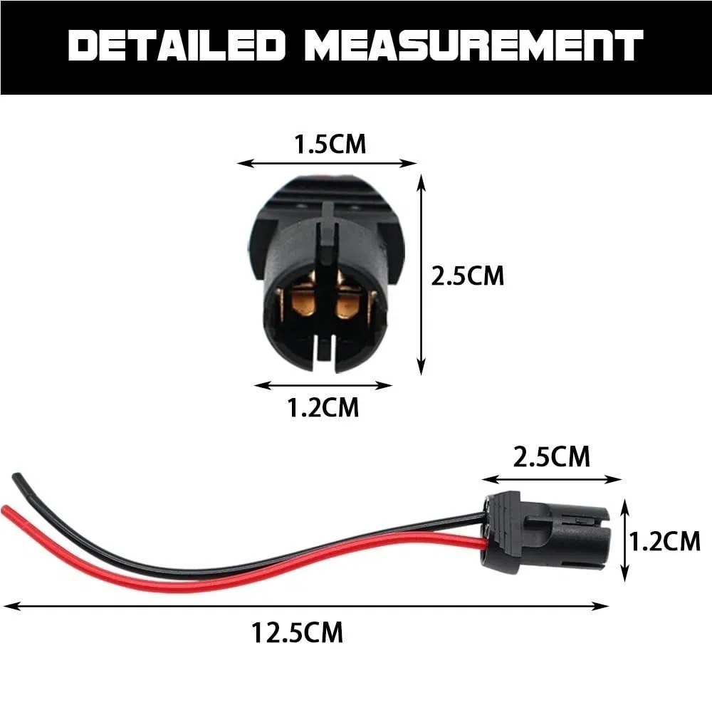 connettore cablaggio Supporto Per Presa Lampadina | T10 W5W 194 168 Adattatore Connettore Cavo DC 12V Lampadine Cablaggio Ricambi Auto Di Ricambio(4pcs)