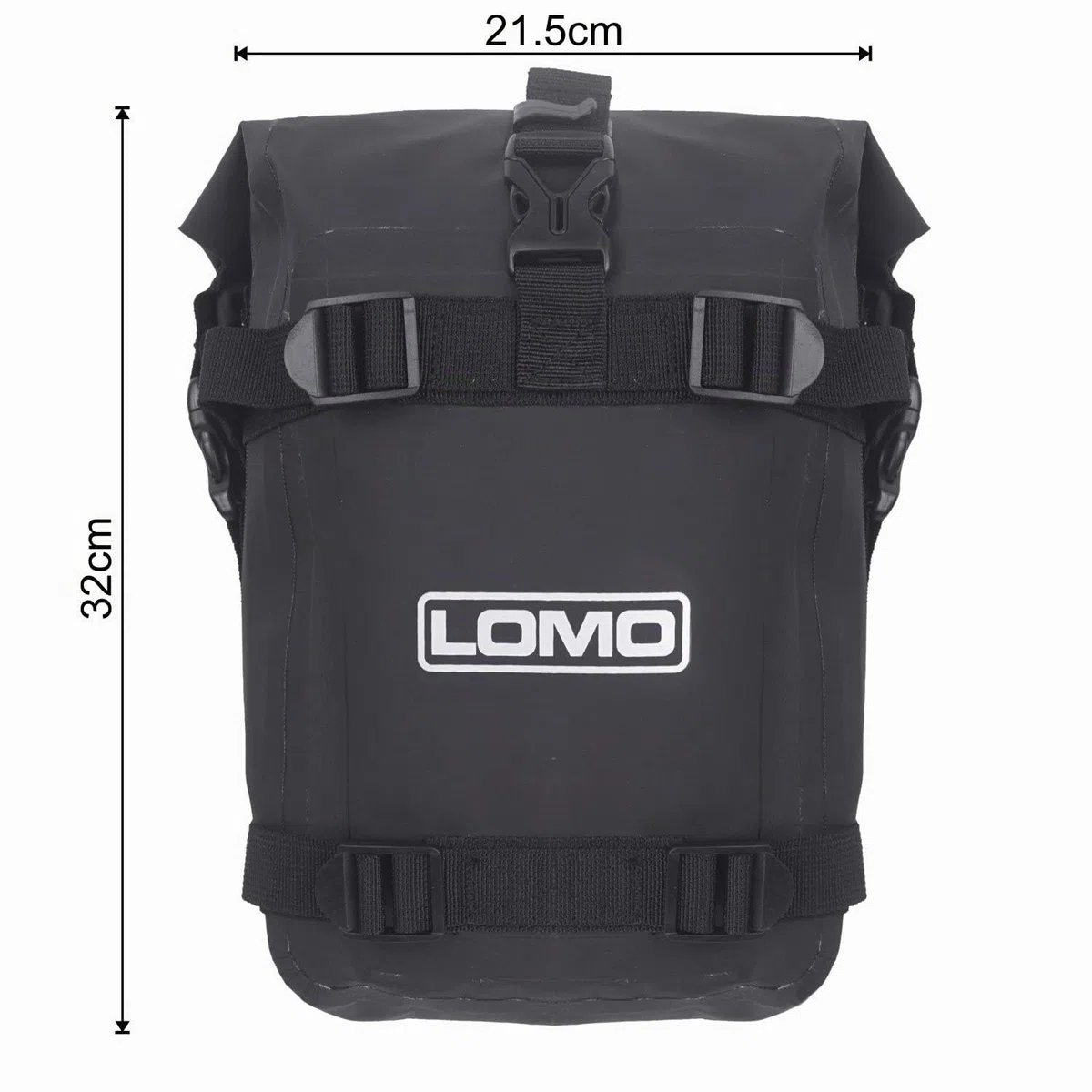 Lomo - Set di borse per moto, impermeabili, attacco al paramotore, 1 paio