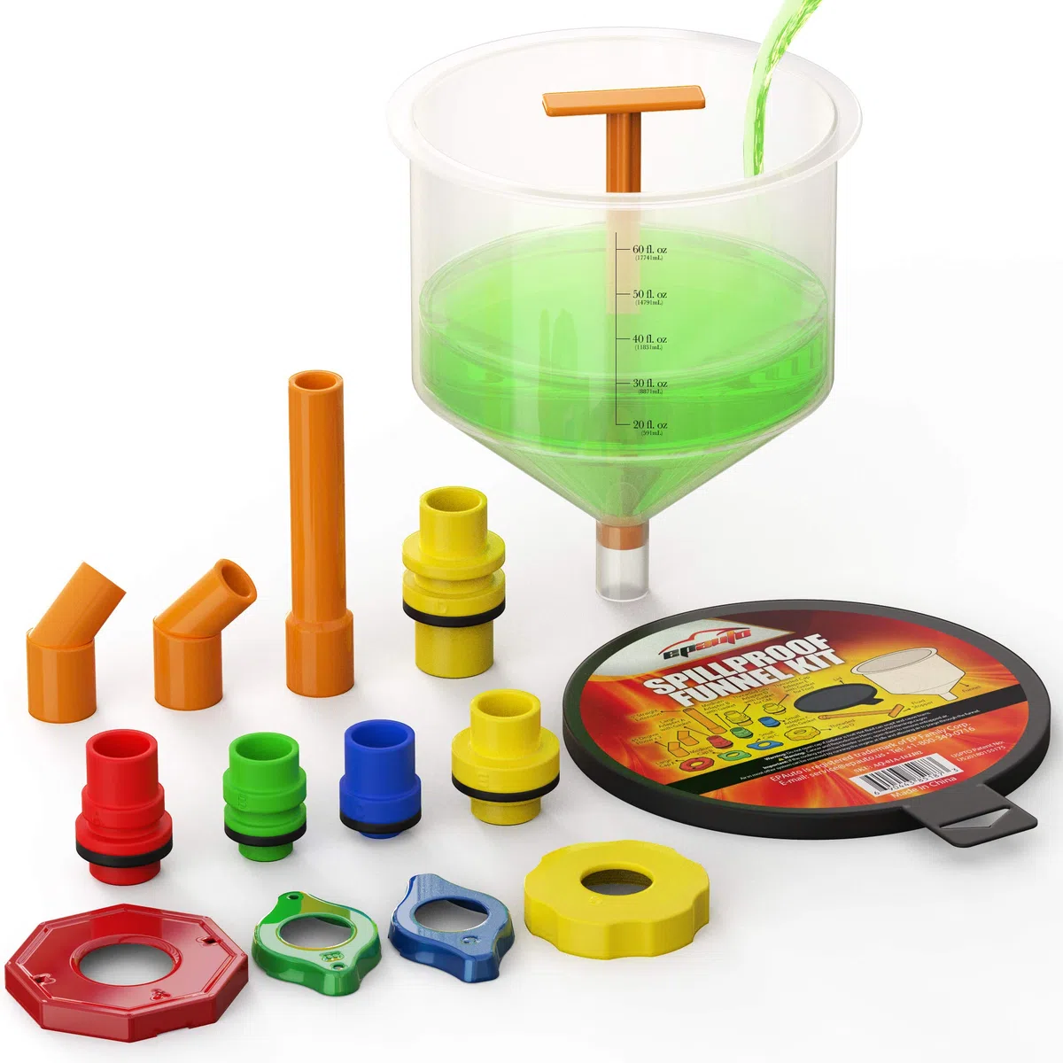 EPAuto Kit Imbuto di riempimento del Liquido refrigerante per radiatore a Prova di fuoriuscite