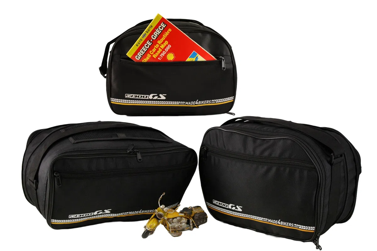 Kit completo di tasche interne per valigia Vario e top case compatibile con BMW R1300GS dal 2023 (KA1) con valigia Vario
