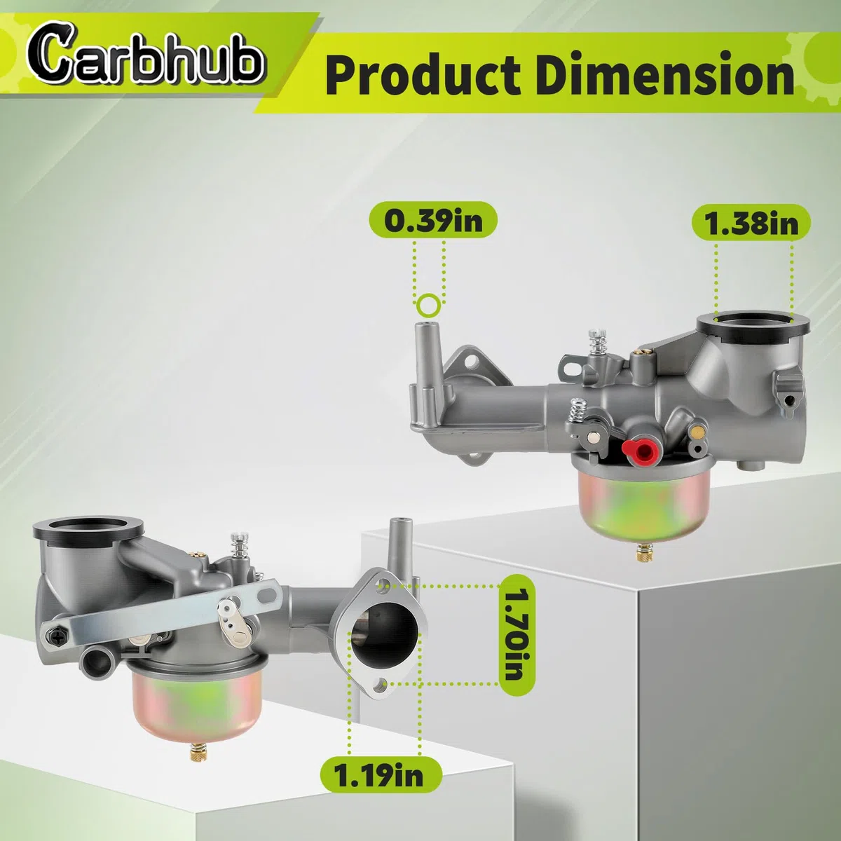 Carbhub 491590 193700 392152 Carburatore per 491590 390811 392152 Carb Adatto 191700 192700 193700 Serie motore con guarnizione Kit filtro olio aria