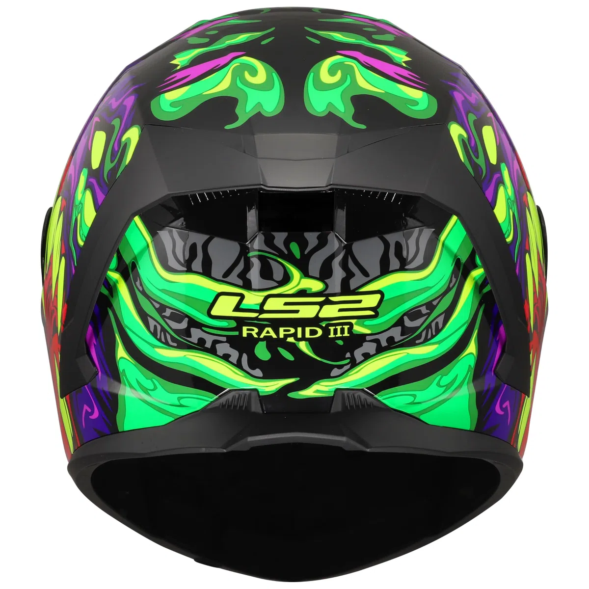 LS2, Casco Moto Integrale RAPID III LYCANT Purple Green, S