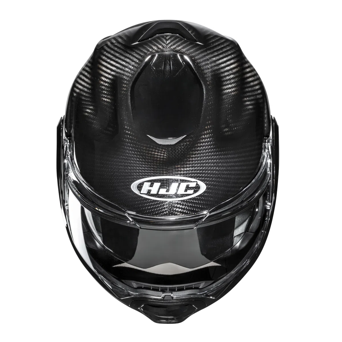 HJC, Casco Moto Modulare F100 CARBON Black, M