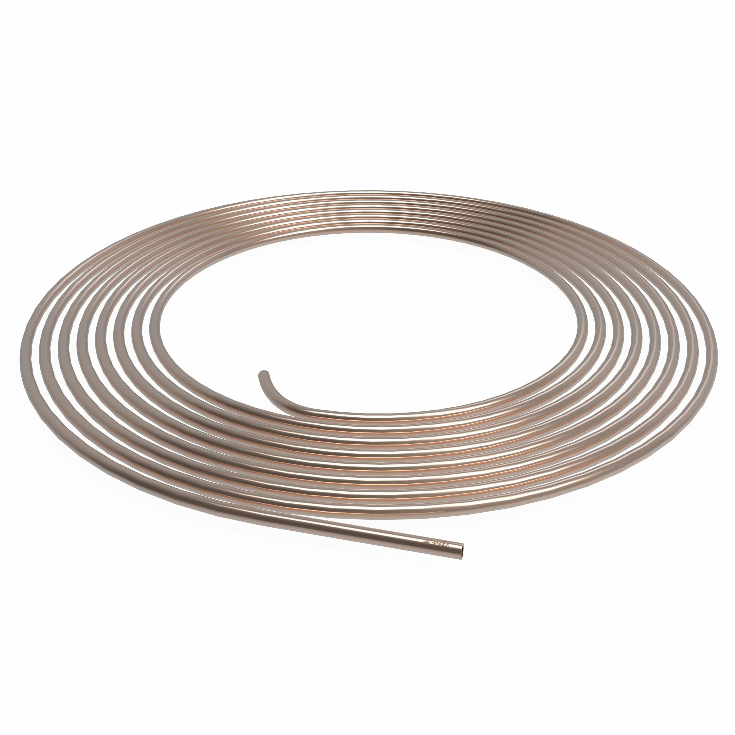 Tubo di Freno Ø 4,75 mm Rame-Nickel Tubi dei Freni di Cupronickel 1m - 10m selezione: 10m metri