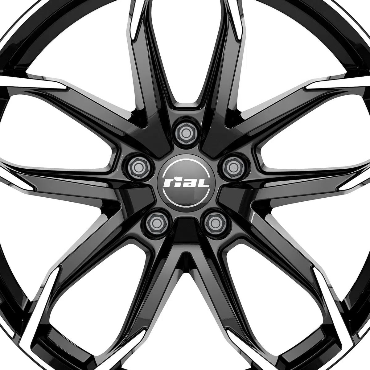 4x Cerchi Rial Lucca 8.0Jx18 ET33 5x110 diamant-schwarz frontpoliert compatibile con ALFA ROMEO Giulia Giulietta Stelvio