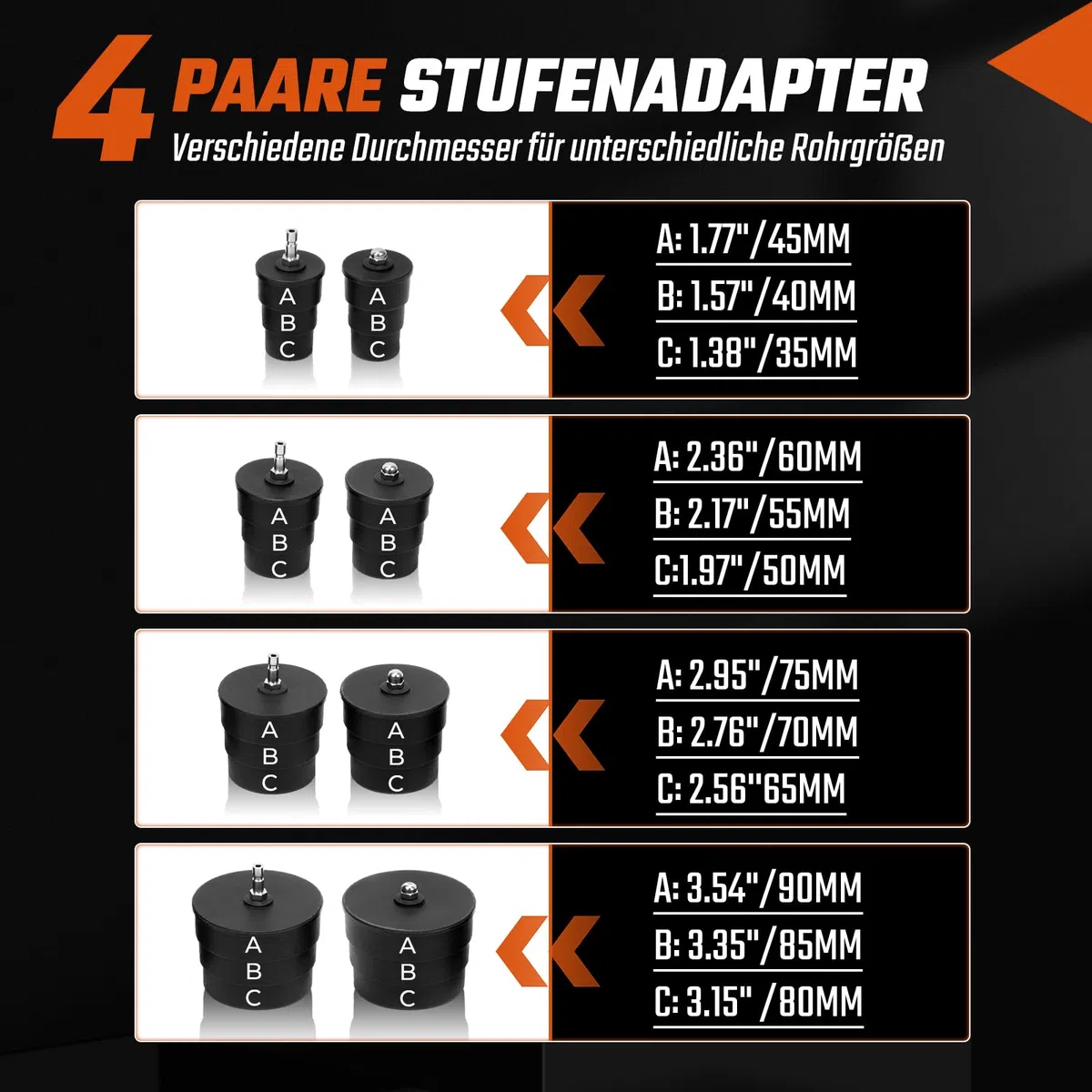 GEARMONSTER 9 pezzi turbocompressore aria di carica, set di adattatori per intercooler, set di intercooler, strumenti di prova per tubi dell'aria di carica, turbocompressori e sistemi di compressore