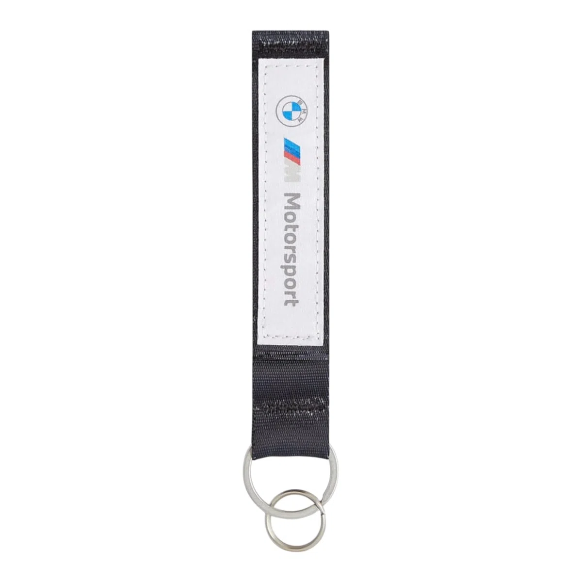 BMW Portachiavi Motorsport Nero con Logo M, Accessorio Originale per Chiavi con Anello Metallico