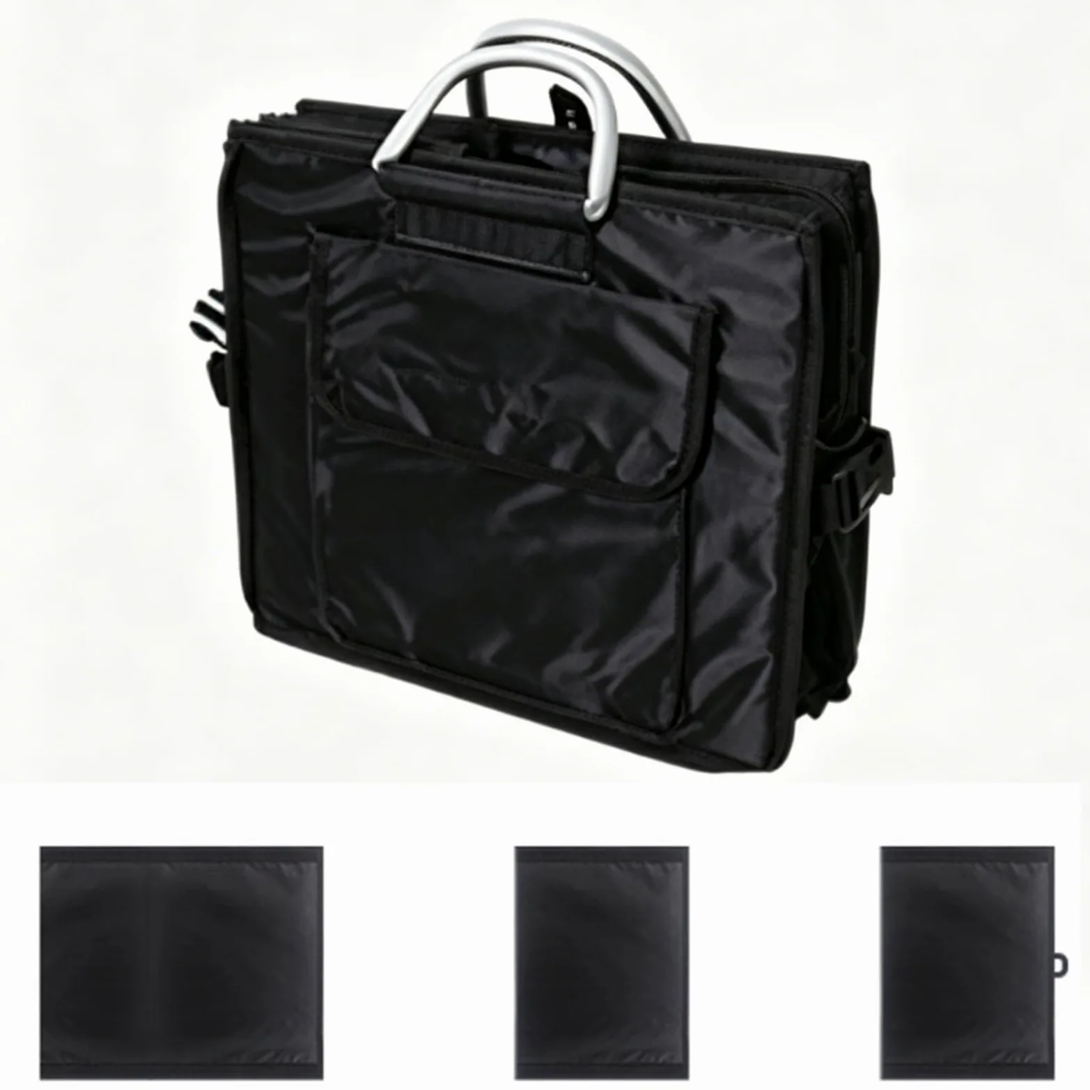 Organizer per Bagagliaio per Auto con Coperchio, Pieghevole in Tessuto Oxford Impermeabile da 55 Litri per Camion SUV Design Pieghevole a 3 (Senza scomparto per scarpe Nero grande 55 litri)