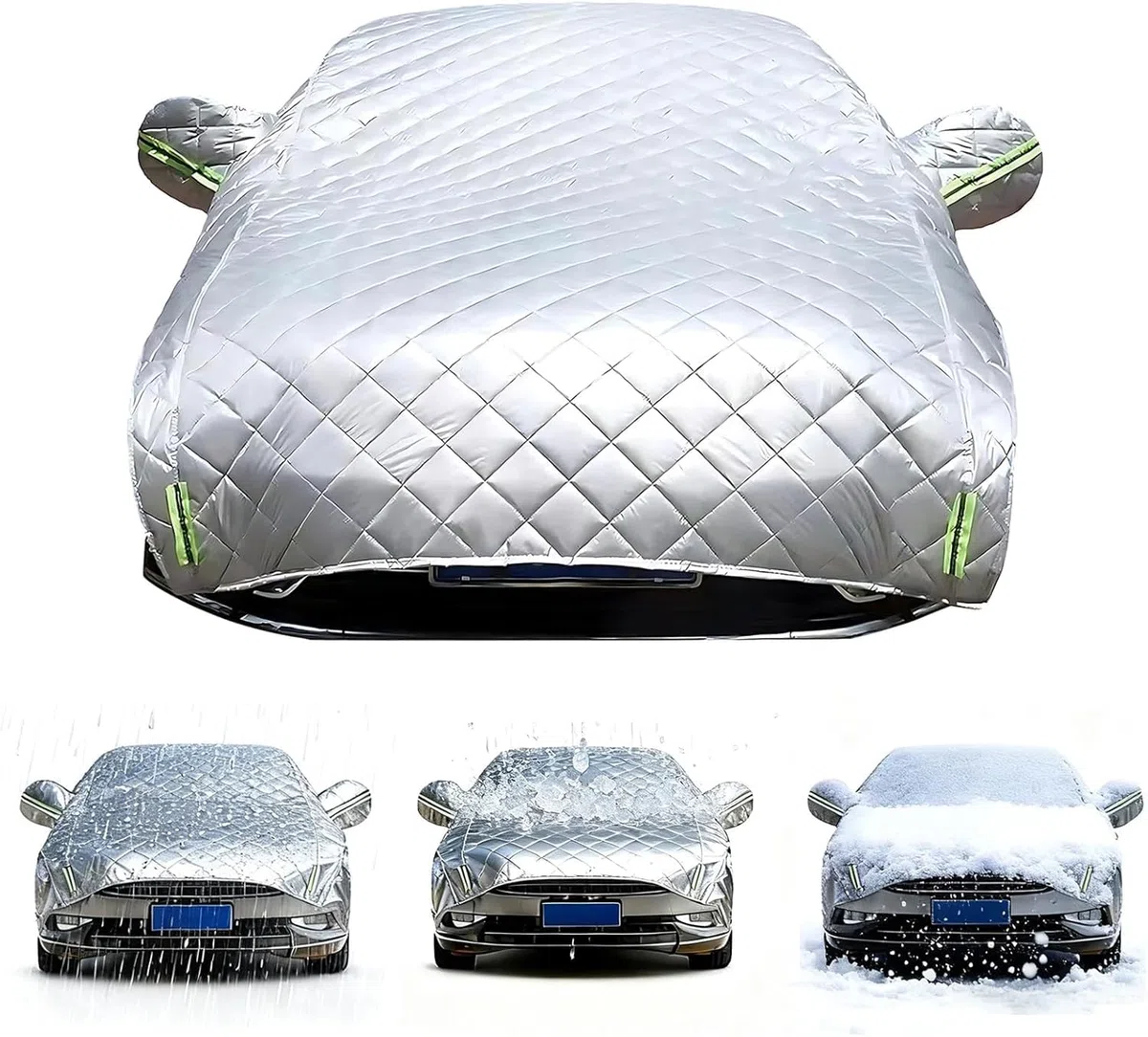 Telo Copriauto Antigrandine per Jeep Avenger 4xe 2024-2026, Telo Copri Auto Esterni, Anti Grandine, Impermeabile, Anti-Neve e Anti-UV, Protezione Per Tutte Le Stagioni ly204z