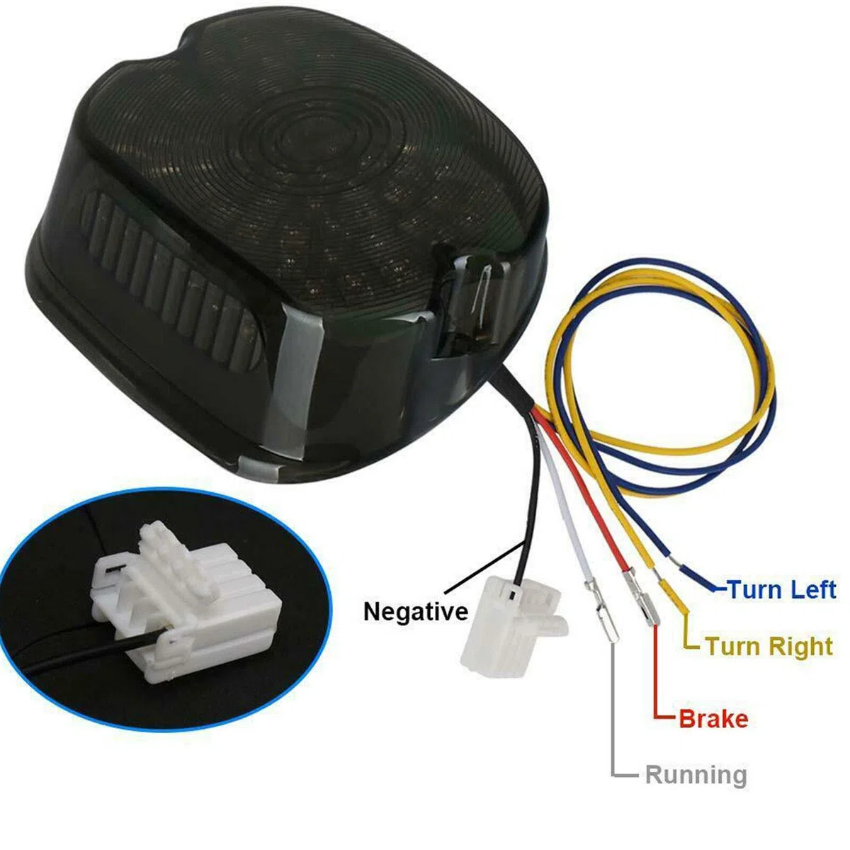 Baceyong Luce di frenata posteriore a LED a basso profilo compatibile con Harley Dyna Road King glide universale LED Electra LED