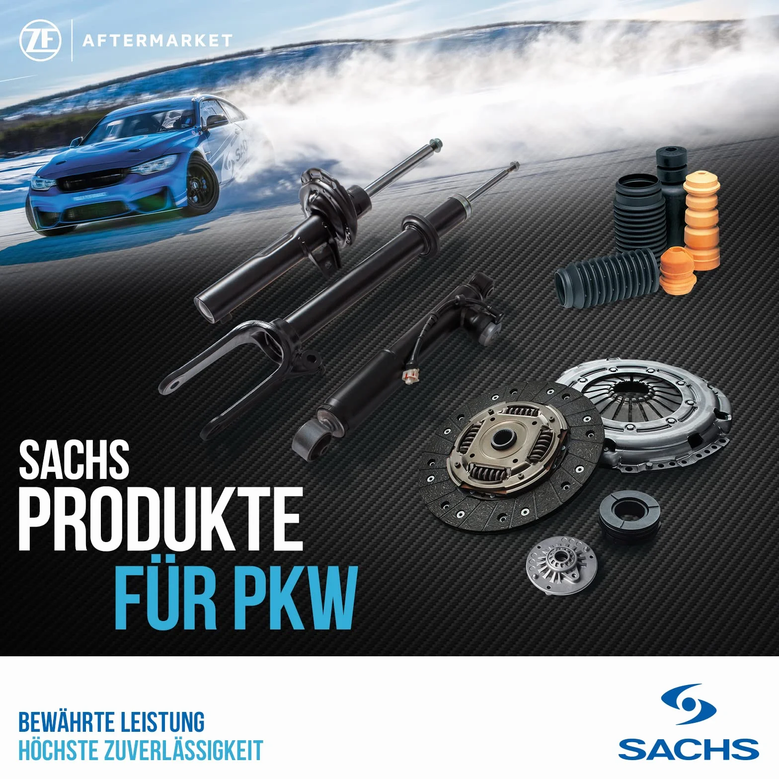 SACHS 317 645 Ammortizzatore per Volkswagen Polo II (9N_, 9A_) 2001-2014 Assale anteriore e altri veicoli