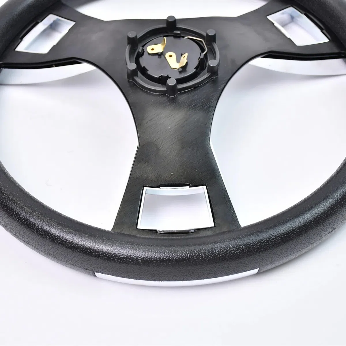 Volante da corsa universale in PU 350 mm con staffa di profondità 50