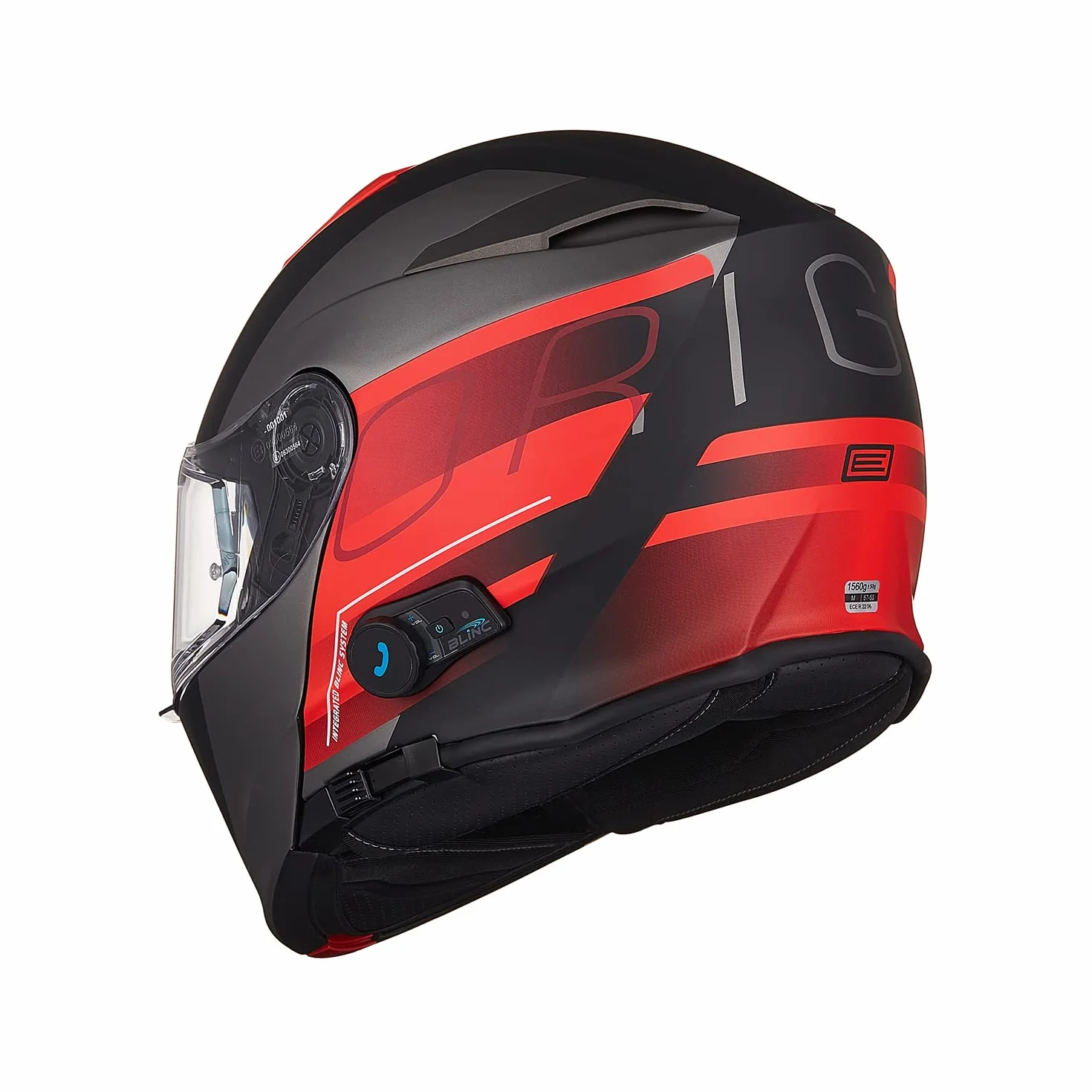 ORIGINE Casco Moto Modulare Bluetooth Omologato ECE Voice Dial Casco Moto Chiamata Vivavoce 22-06
