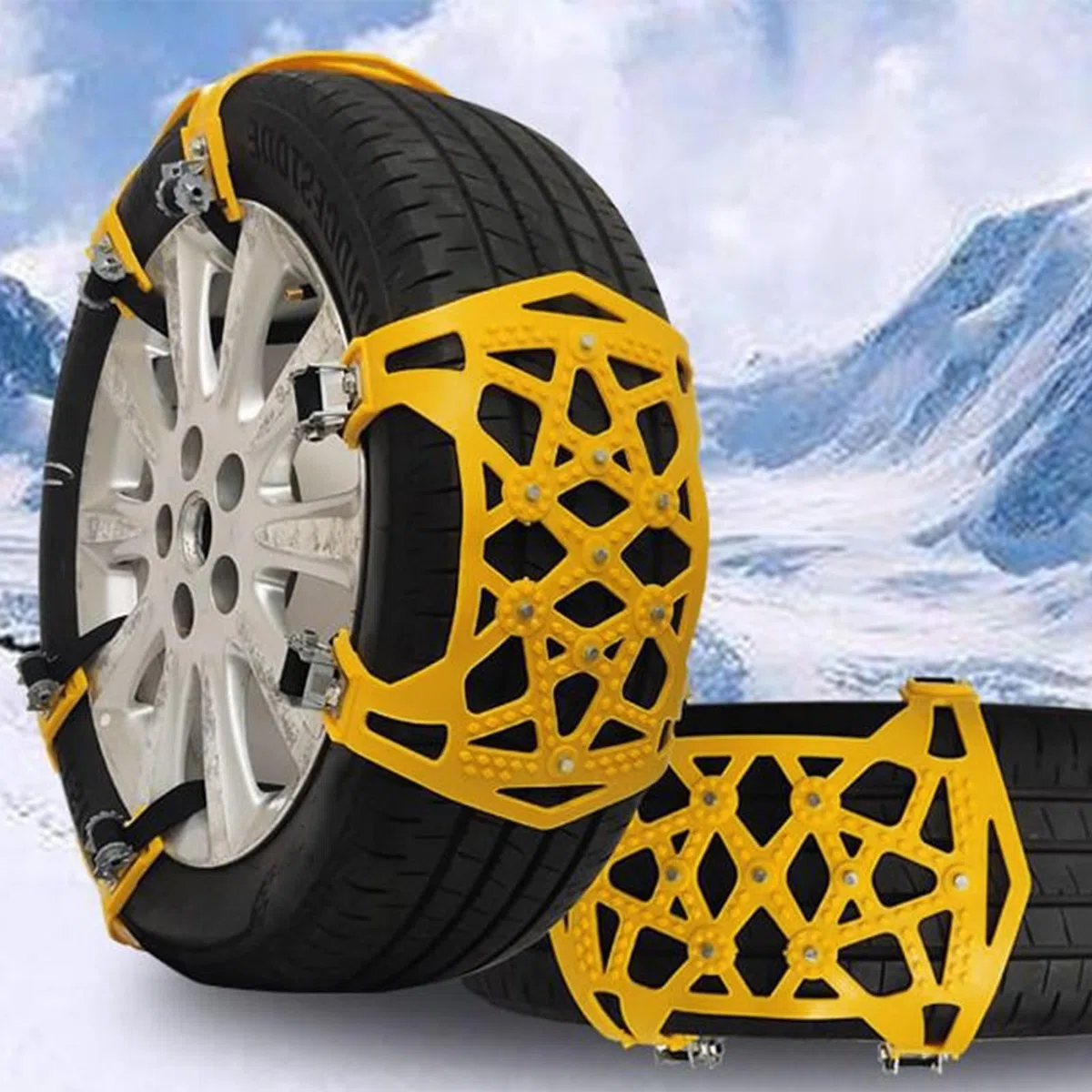 Catene Da Neve Trazione Invernale Neve Sicurezza Ruote SUV | Catene Per Neve E Fango Per Sicurezza Auto, Condizioni Invernali, Strade Rurali, Parcheggi, Guida In Montagna, Recupero