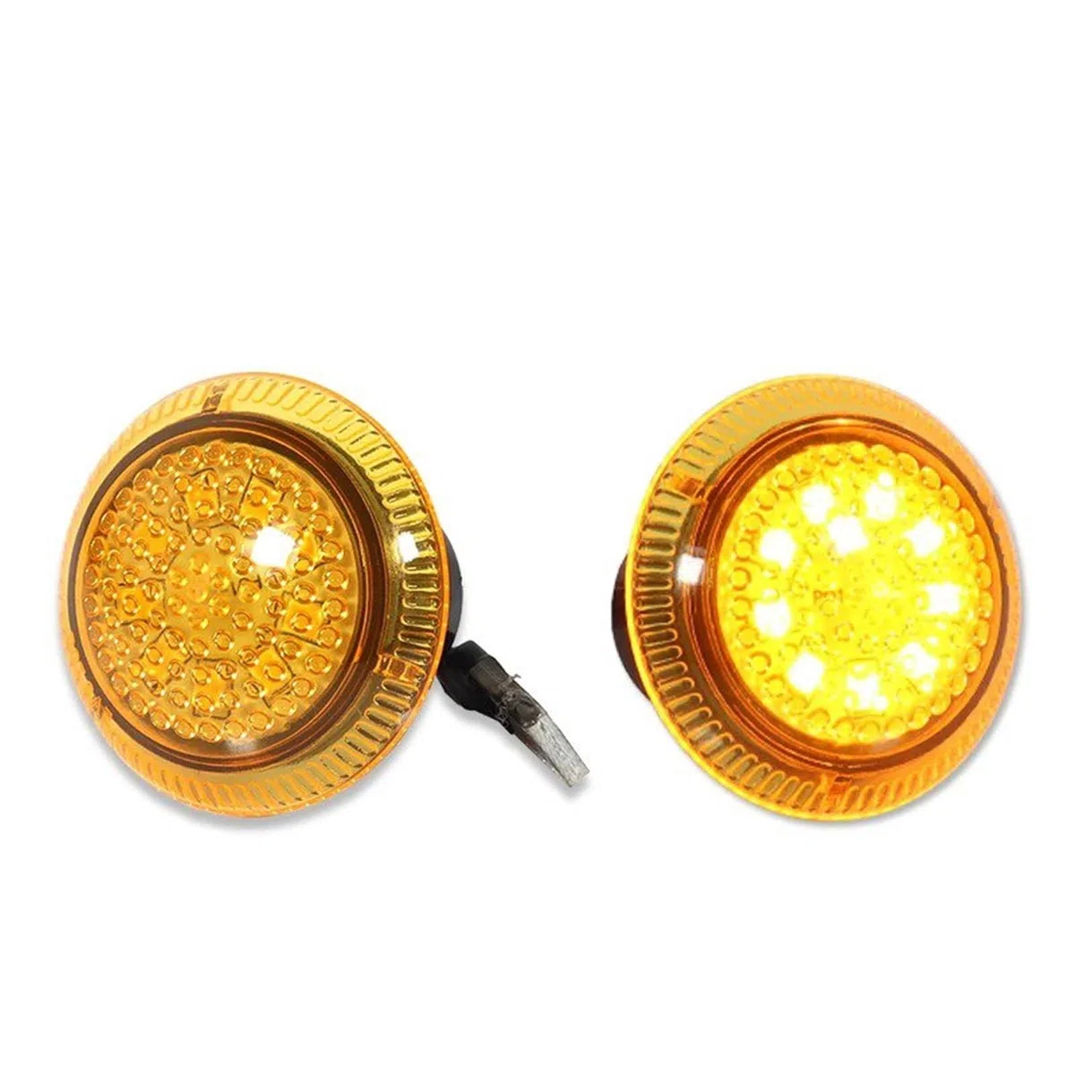 Direzione Indicatori 2 Pezzi Per Ford Transit Per Connect 2010-2021 Luci Posizione Laterali Accessori Indicatori Direzione 9T1Z13K376 T10 W5W 12V(Yellow Lens)