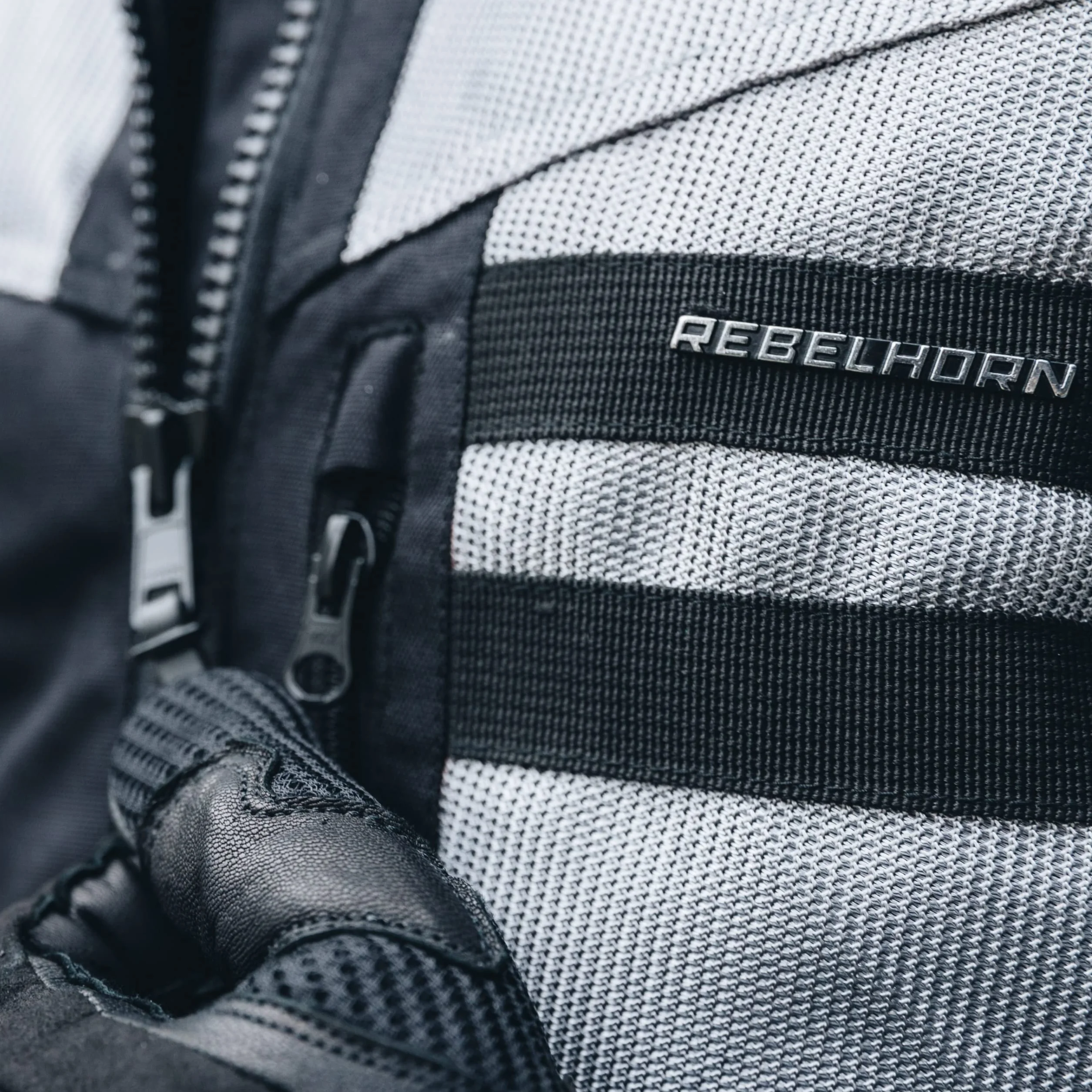 REBELHORN Scandal II Giacca da Moto Uomo | Tessile | Protezioni gomiti e spalle | Grandi inserti in rete | Cuciture doppie e triple | Elementi riflettenti | Taglie fino a 10XL