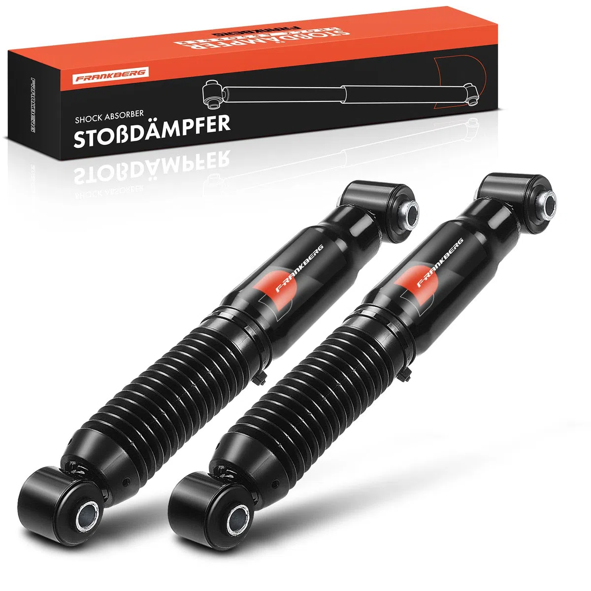 Frankberg 2x Ammortizzatori per sospensioni Ammortizzatori per telaio Posteriore sinistro destro 349mm Pressione del gas Compatibile con 206 CC 2D 206 Compatto 2A/C 206 SW 2E/K 206 Van 341250,6757043