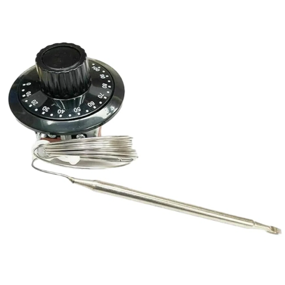Riloer Termostato capillare per auto, radiatore di raffreddamento ad alta precisione, interruttore di controllo della temperatura da 12 V regolabile 0 ℃ ~ 120 ℃ universale per riscaldamento e
