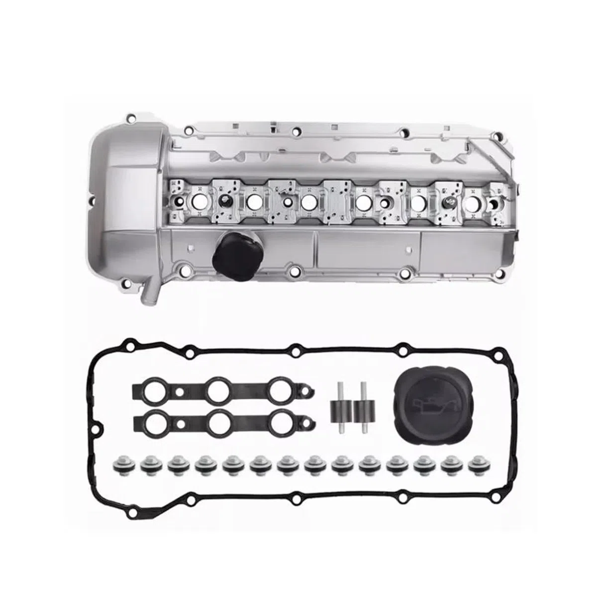 Guarnizione Coperchio Punterie 11121432928 Coperchio Valvola In Alluminio Con Guarnizione Per BMW Per M54 Per M52 E39 E46 525i 528i 325i 328i 330i X5 Z3 2.5L 2.8L 3.0L