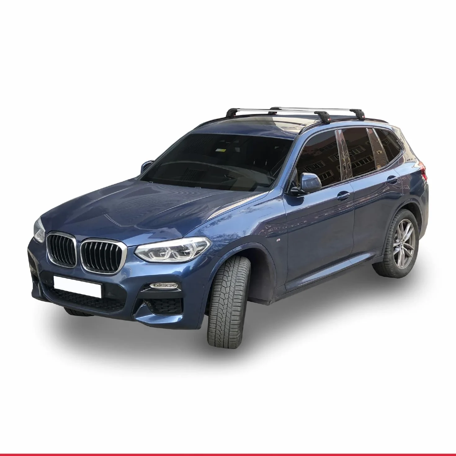 Compatibile con BMW X3 (G01) 2017-2025 Modello ACE-2 Barre Tetto Portapacchi Auto Barre Portatutto Grigio Alluminio 2 Barre