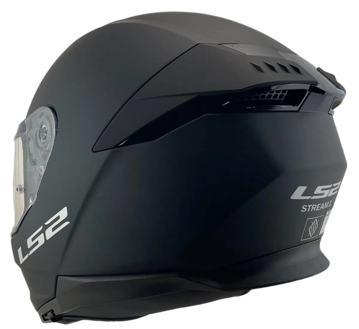 LS2 Helmet Casco Integrale KPA FF808 Stream II Taglia S (55/56) Nero Opaco 22.06