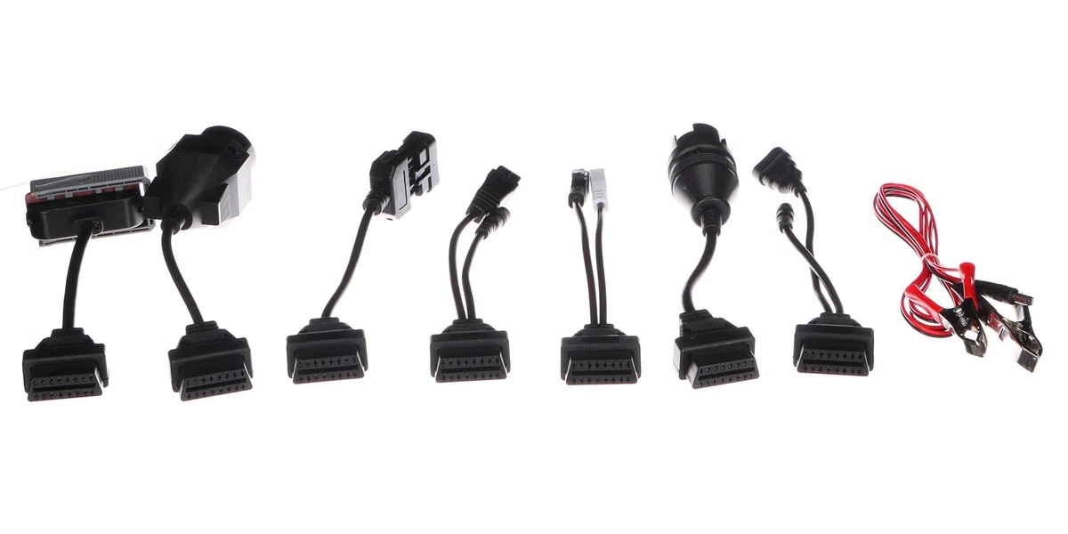 Mechanic Cable Set 1 | Adattatore riduttore OBD-II | Set di cavi diagnostici | Compatibilità con connettori a 16 pin | 8 pezzi