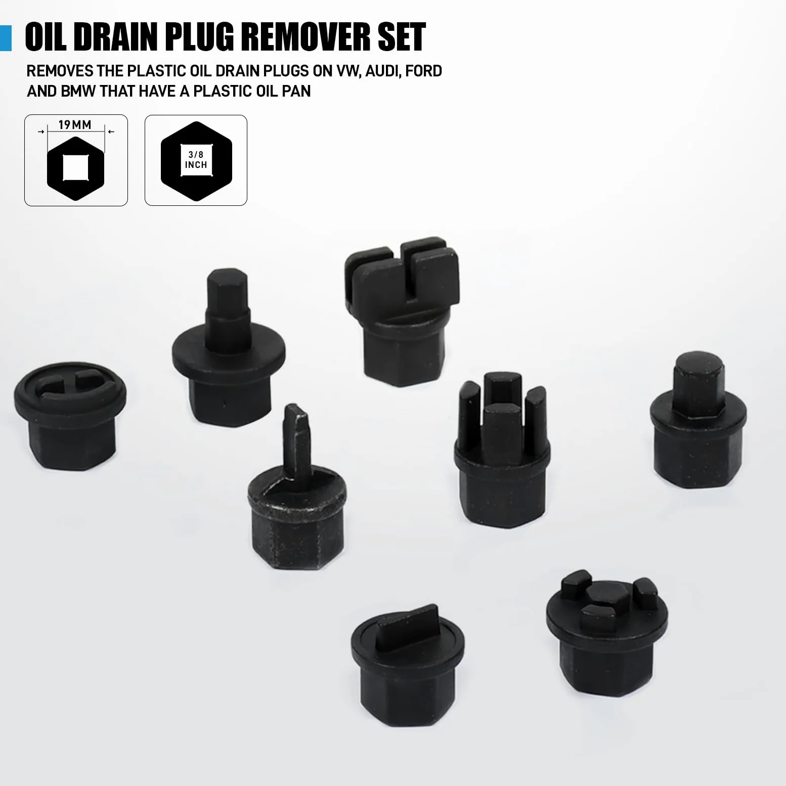 SMOTIVEPRO Set di attrezzi per filtro dell'olio, 12 tappi per filtro dell'olio, 2 chiavi regolabili per filtro dell'olio, 6 chiavi a bussola per filtro dell'olio, 2 pinze per filtro dell'olio, 8