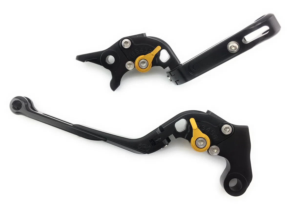 avdb-moto Coppia di leve regolabili e pieghevoli CNC Compatibile con Transalp 600 1997 – 1999, Transalp 650 2000 – 2007, Transalp 700 2008 – 2013
