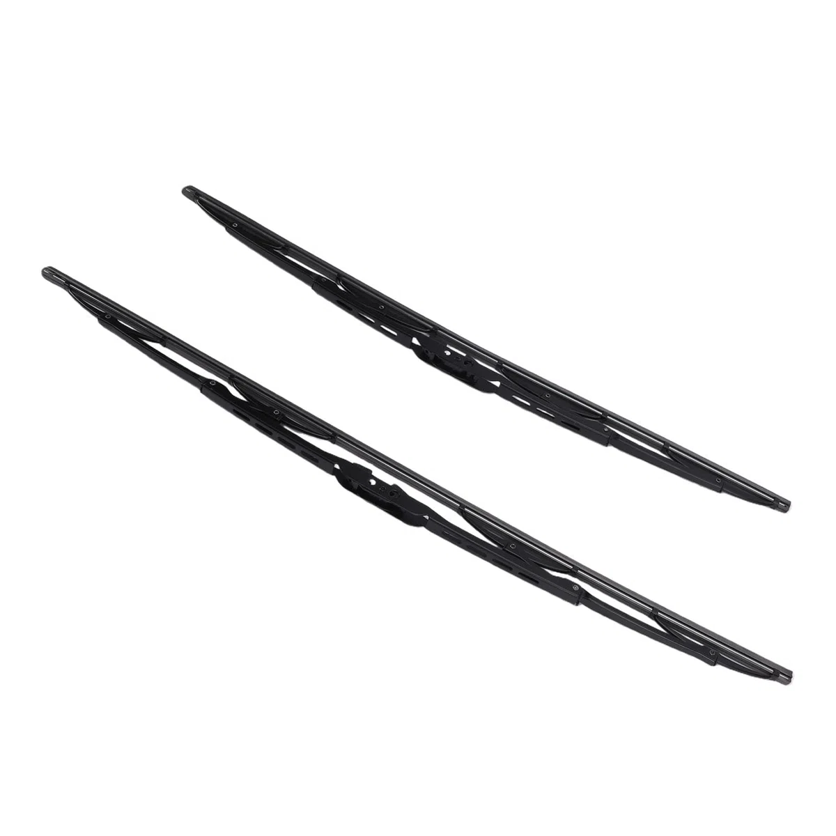 Cocoarm Spazzole Tergicristallo Anteriore in Metallo e Gomma per Tergicristallo Anteriore 21 Pollici 24 Pollici Sostituzione Interfaccia Universale Tipo U per Auto 12V 24V Cancella Pulizia a 180 Gradi