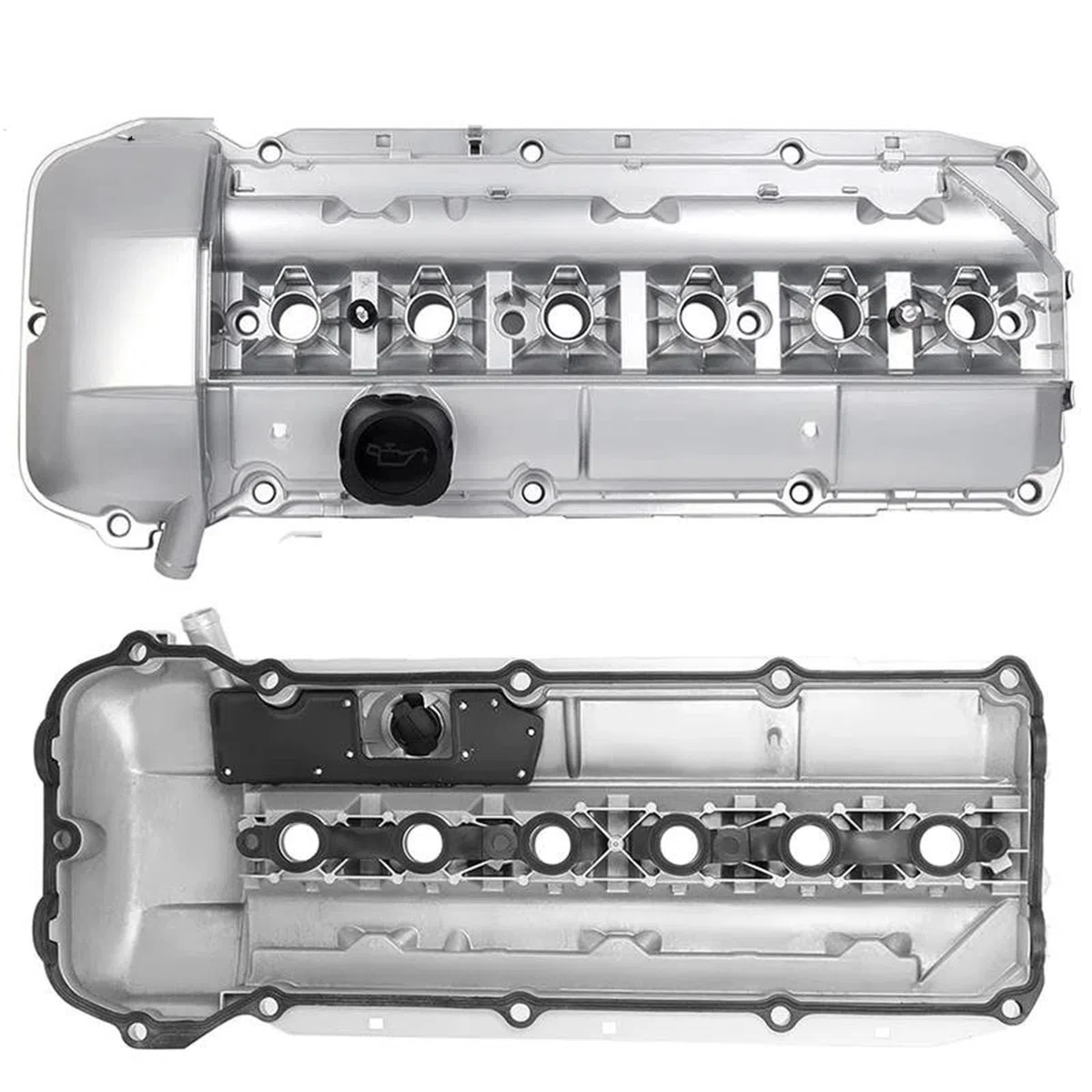 Coperchio valvola auto 11127512839 Coperchio Valvola Motore In Alluminio Con Guarnizione E Bulloni E Cappuccio 03-06 Per BMW M54 E46 325i 330i 525i 325ci X3 X5 Z4 Punterie Valvola Motore