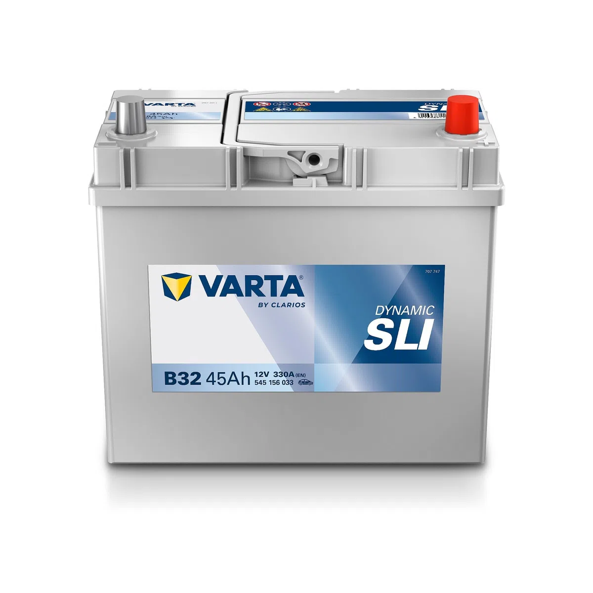 VARTA Automotive DYNAMIC SLI (B32) 12V 45Ah 330A - Batteria auto al piombo-acido per veicoli standard senza start-stop - Batteria di avviamento per fabbisogno energetico base - senza manutenzione