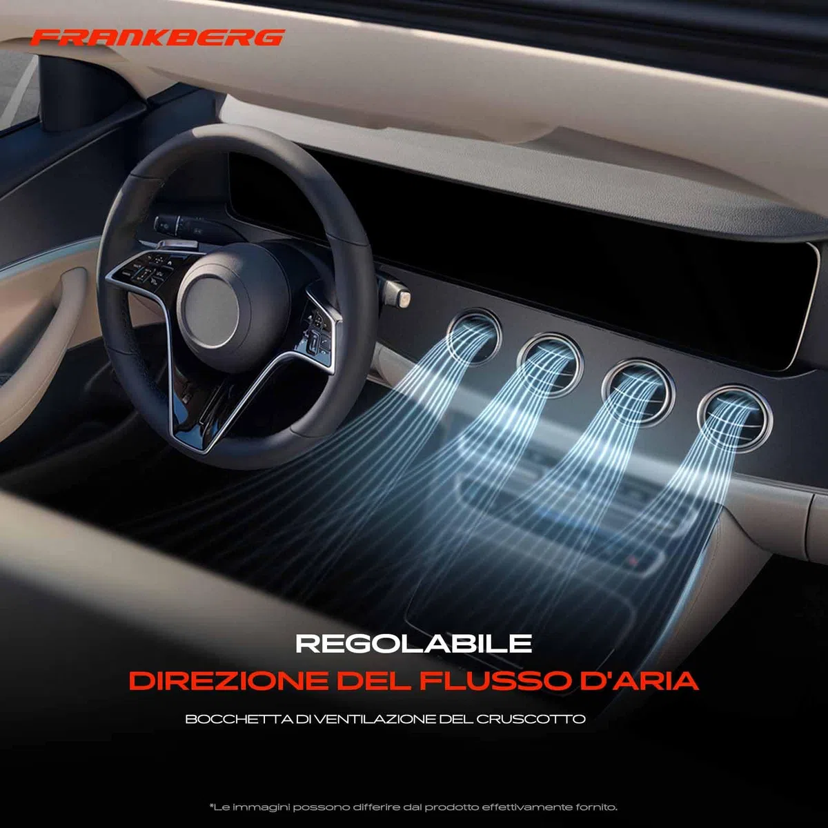 Frankberg Griglia di Valvolaazione Bocchetta dell'aria Compatibile con Serie 5 F10 518-535d xDrive 520-550i xDrive Serie 5 Touring F11 518-535d xDrive 520-550i xDrive Replace# 64229209136
