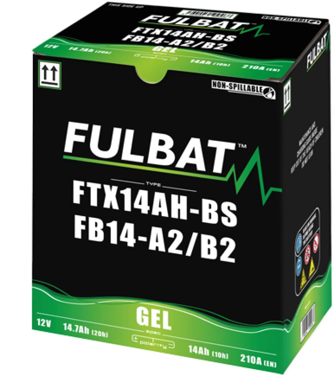 Fulbat - Batteria moto Gel YB14L-A2 / FB14L-A2 / 12N14-3A 12V 14Ah