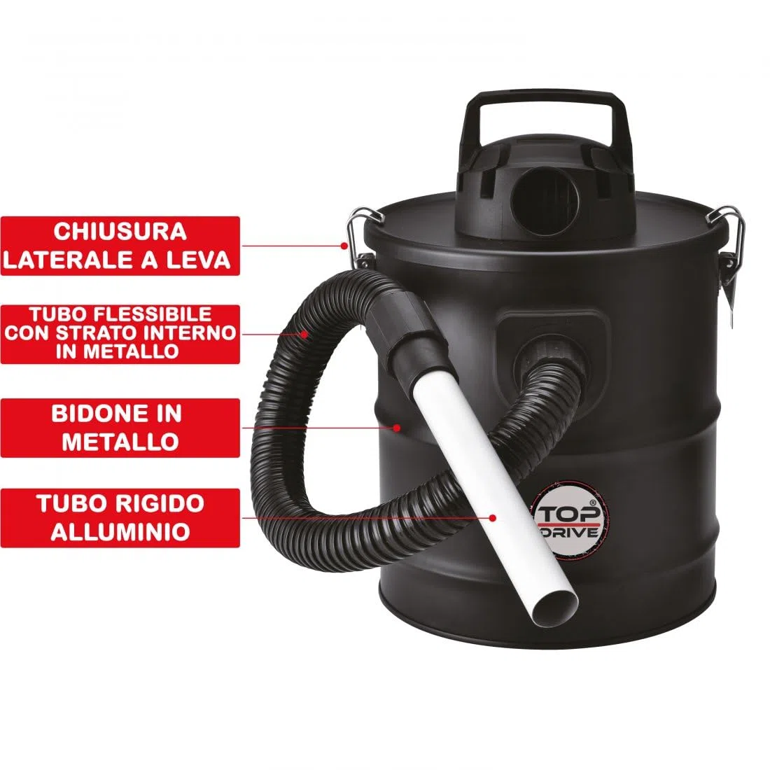 ASPIRAPOLVERE AUTO VEICOLI ASPIRACENERE PROFESSIONALE POTENZA 800W COMPATIBILE CON FSO ASPITARORE PER PULIRE PULIZIA DI CAMINI STUFE A PELLET STUFE A LEGNA BARBECUE