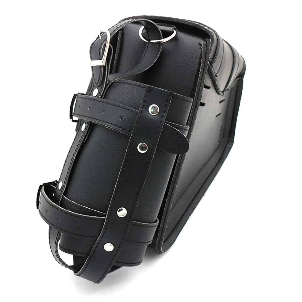 Borsa Universale per Sella Moto in pelle PU, Tasche Laterali per Attrezzi per borsa da sella -Lato sinistro
