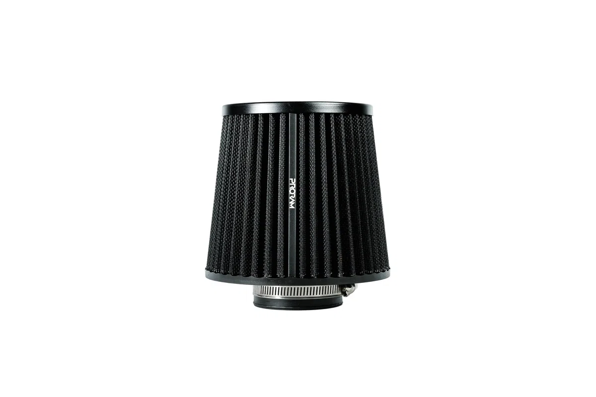 PRORAM - Filtro dell'aria universale a induzione, 70 mm, ad alte prestazioni, colore: nero