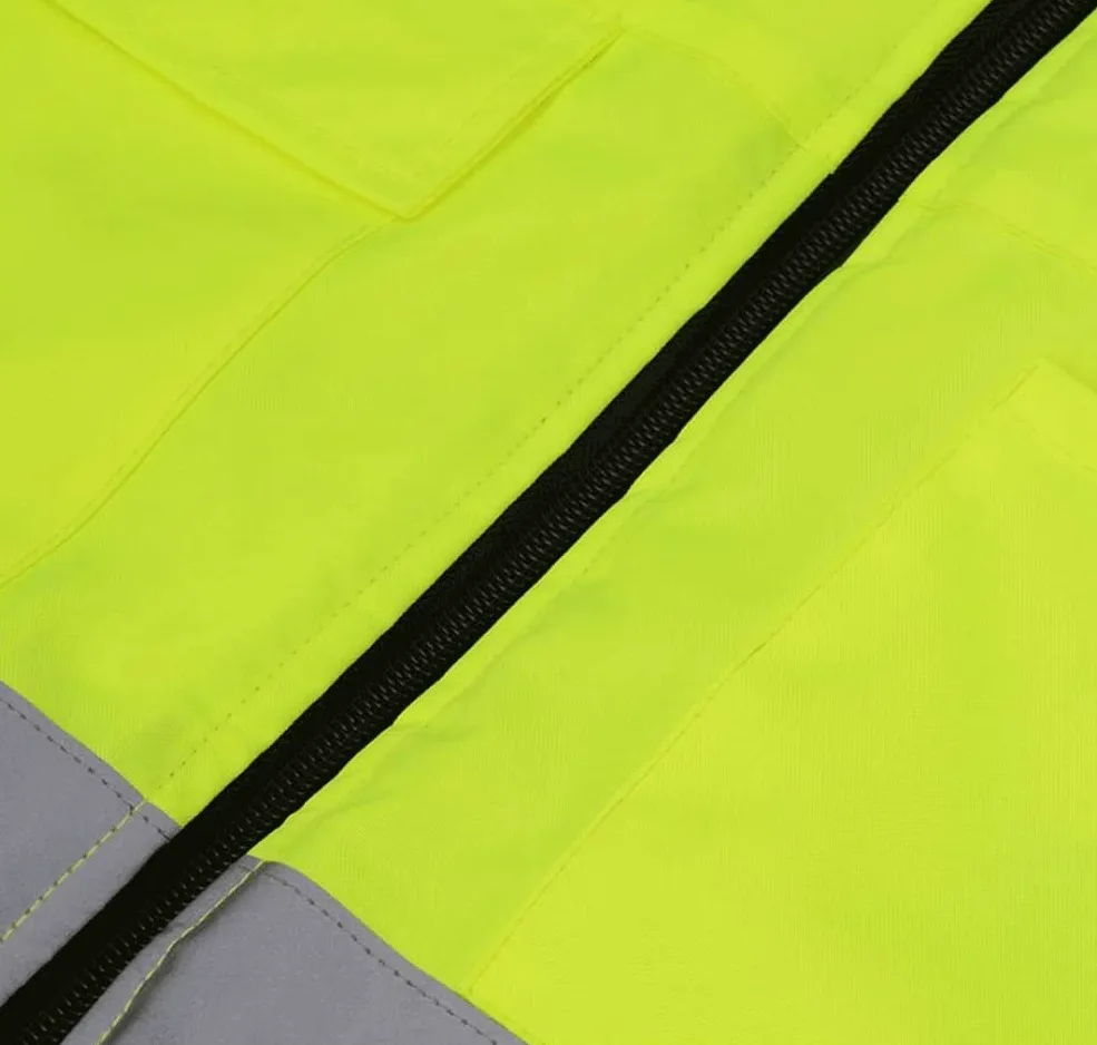 Gilet Catarifrangente Gilet alta Visibilità Giubbotto riflettente for la sicurezza degli adulti invernali, può essere indossato su entrambi i lati, for il giubbotto for la sicurezza della notte in bic