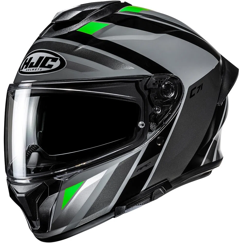 HJC, Casco Moto Integrale C71 FABER Grey Green MC4, XS
