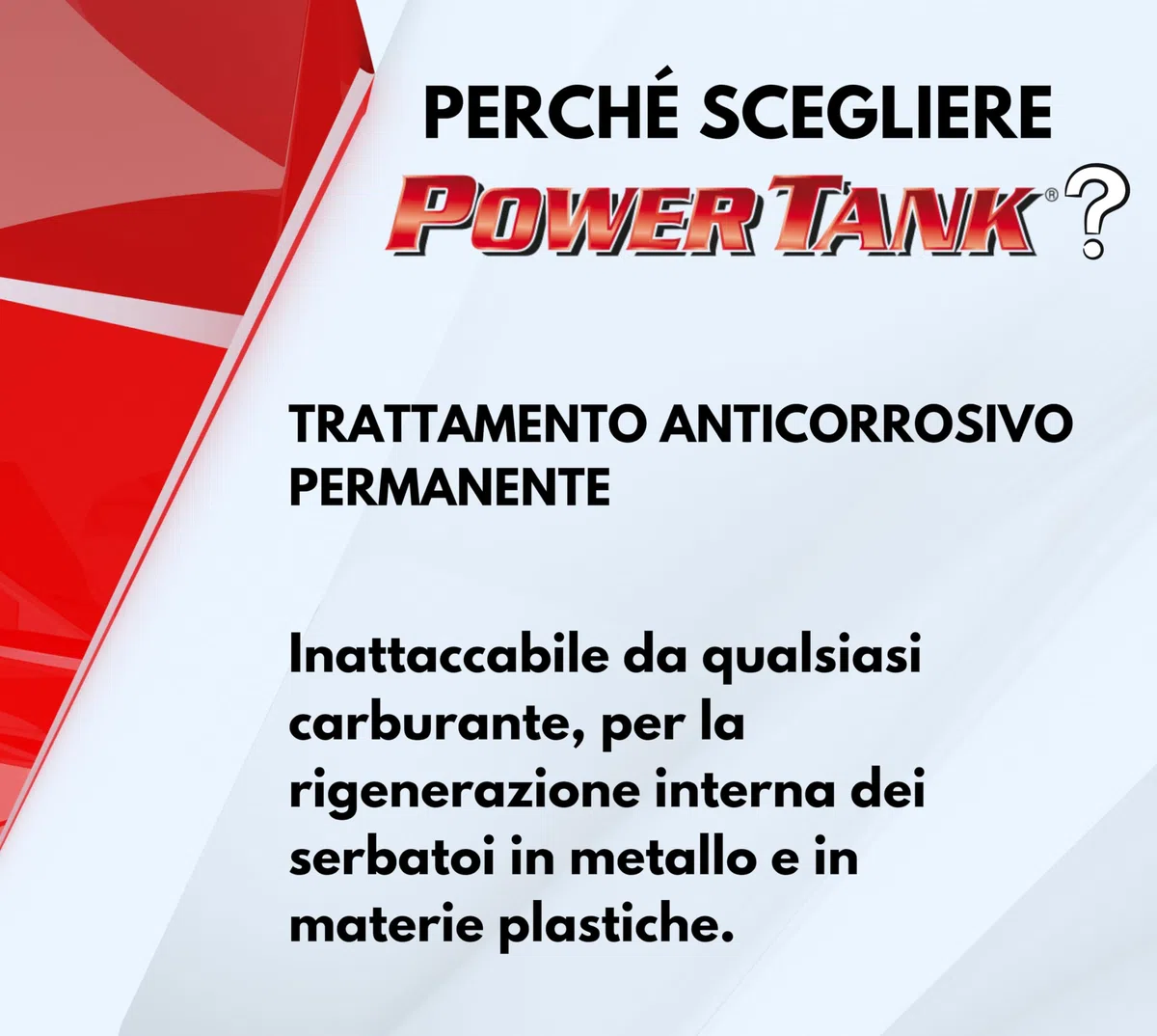 POWER TANK Trattamento Serbatoio Moto Auto (100/120 Litri) Kit Very big 2,5 kg per interno Serbatoi benzina Diesel Gasolio Elimina la Ruggine Ripara Protegge Arrugginito Vespa d'Epoca con Antiruggine