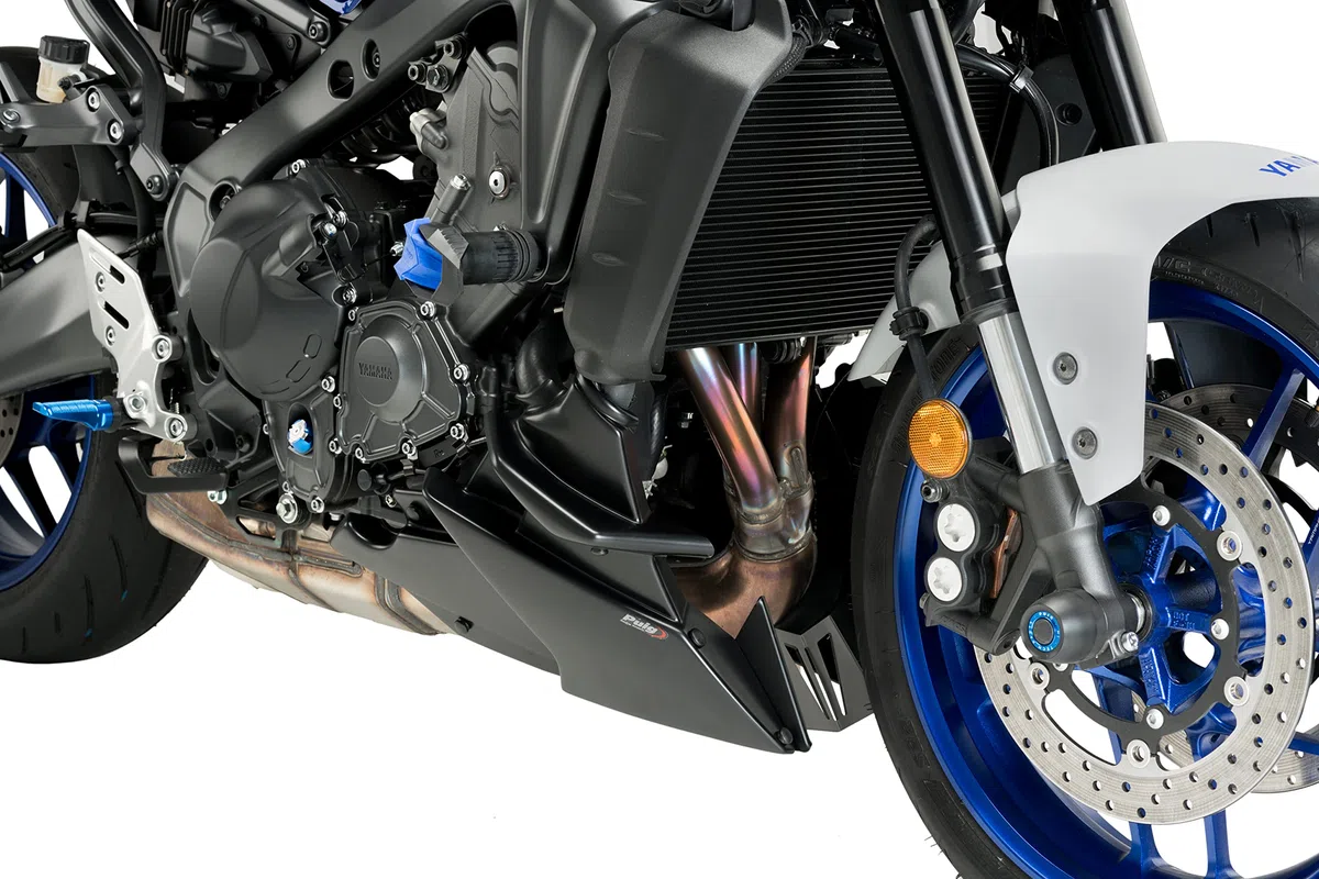 Puig 20646J Carena Inferiore aerodinamica per Motocicletta Realizzata in ABS e Alluminio ad Alta Resistenza con Design Sportivo e Protezione del Motore, Nero Opaco