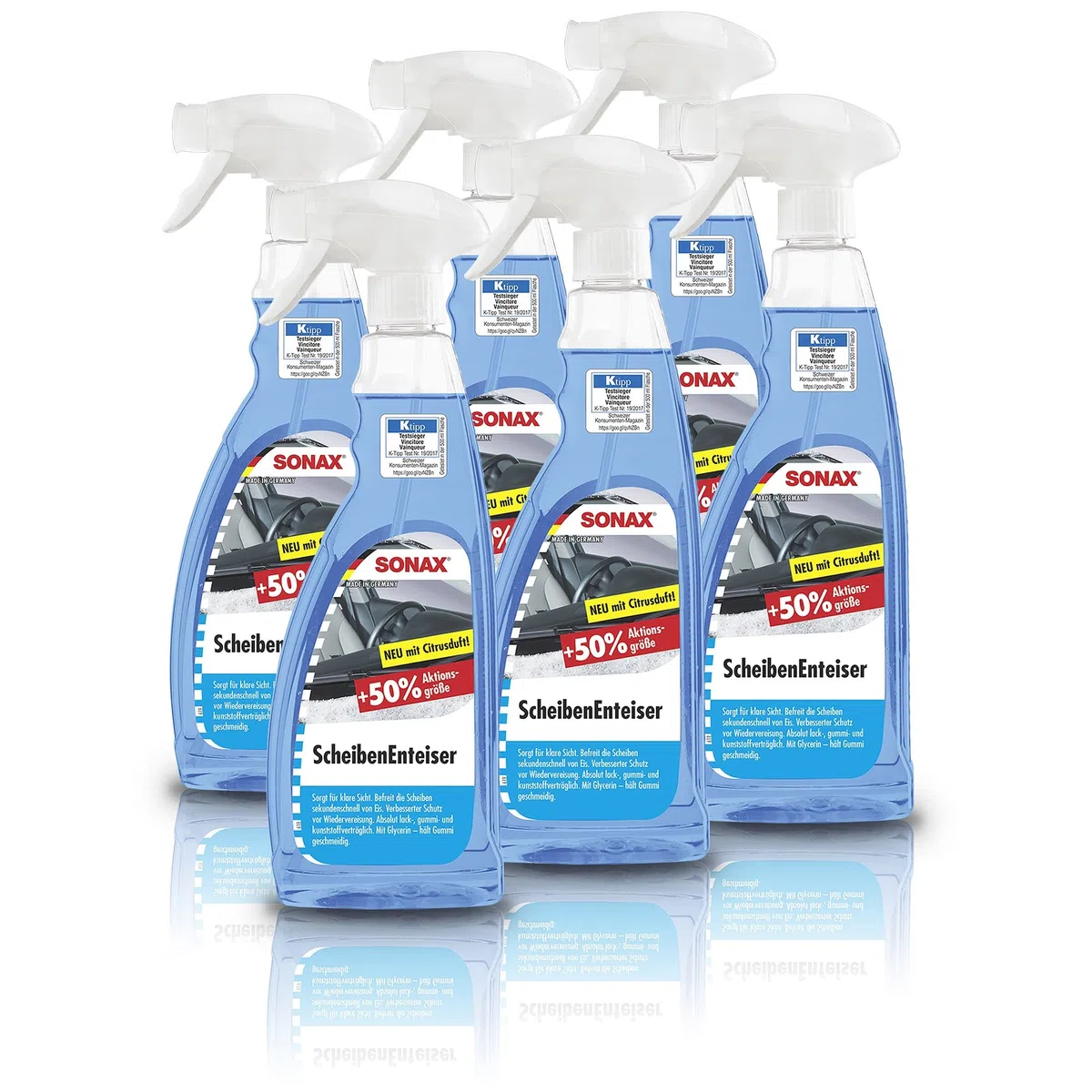 SONAX 6 X 03314410 Disco enteiser enteiser Spray defroster 750 ML