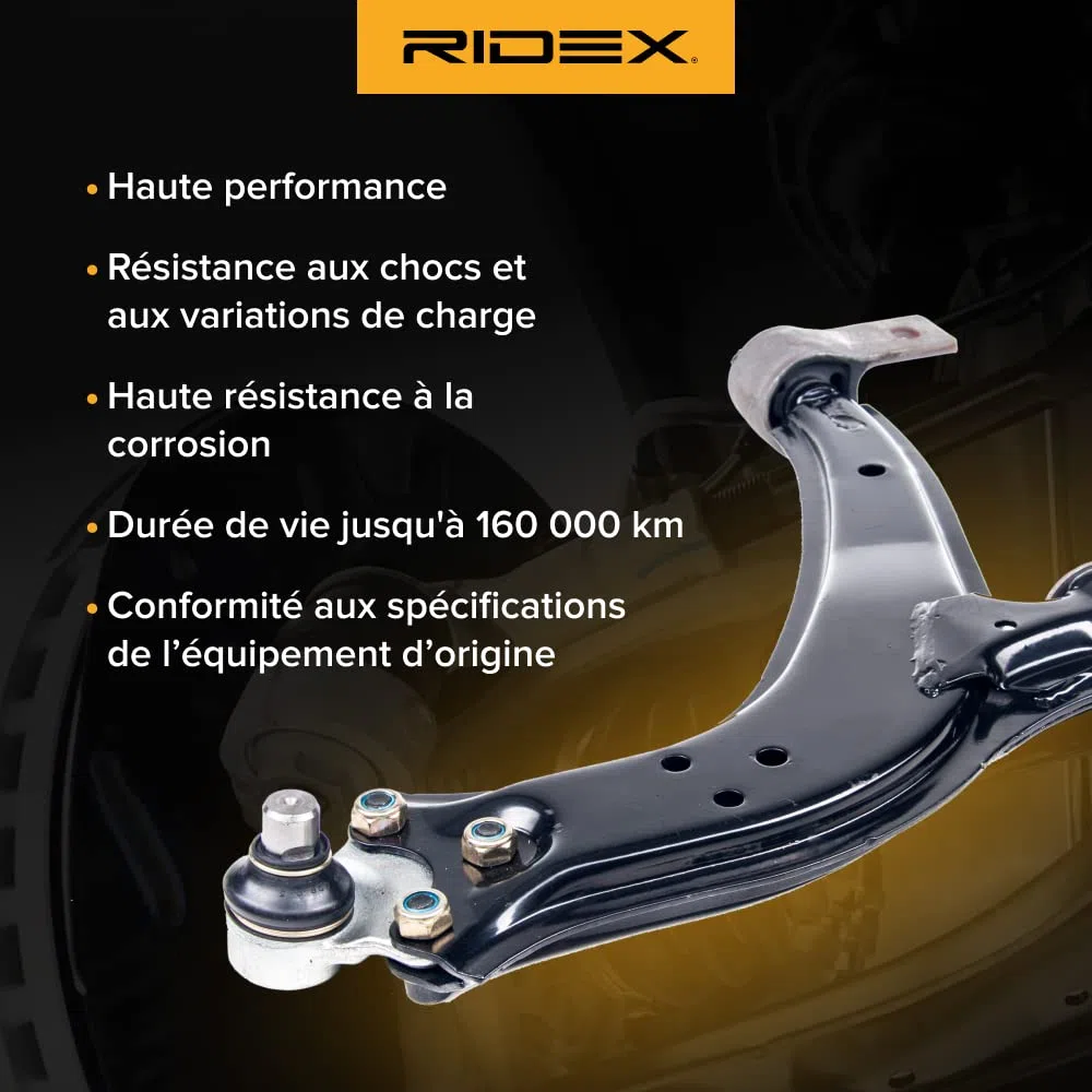 RIDEX 273C1678 Braccio oscillante sospensione ruota Posteriore Sinistra Compatibilità con JAGUAR XF J05, CC9