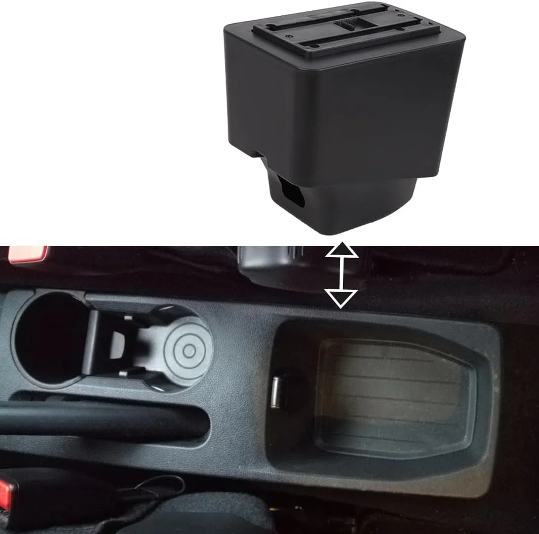 Auto Braccioli Compatible with Renault Captur 2018-2022 Braccioli Poggiabraccio con Vano Portaoggetti Console Centrale Sostituzione (parti)