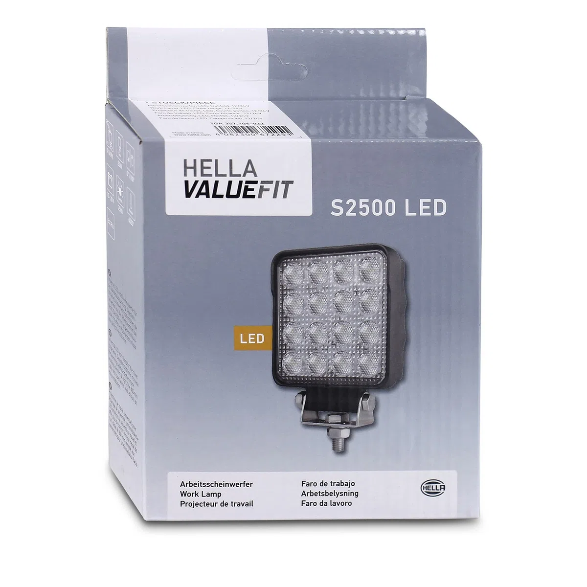 HELLA VALUEFIT 1GA 357 106-022 LED-Faro da lavoro, Valuefit S2500, 24/12V