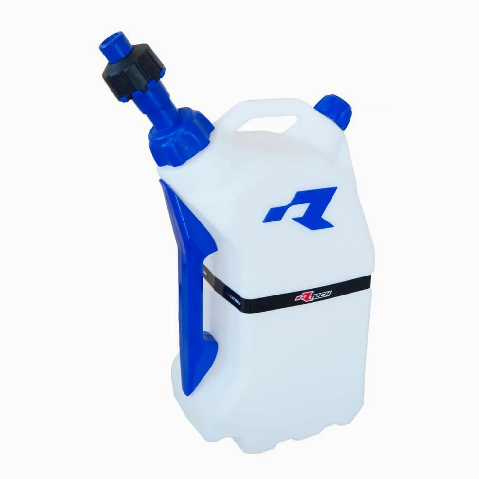 RACETECH Benzina Contenitore Quick Fill 15L Traslucido/Blu