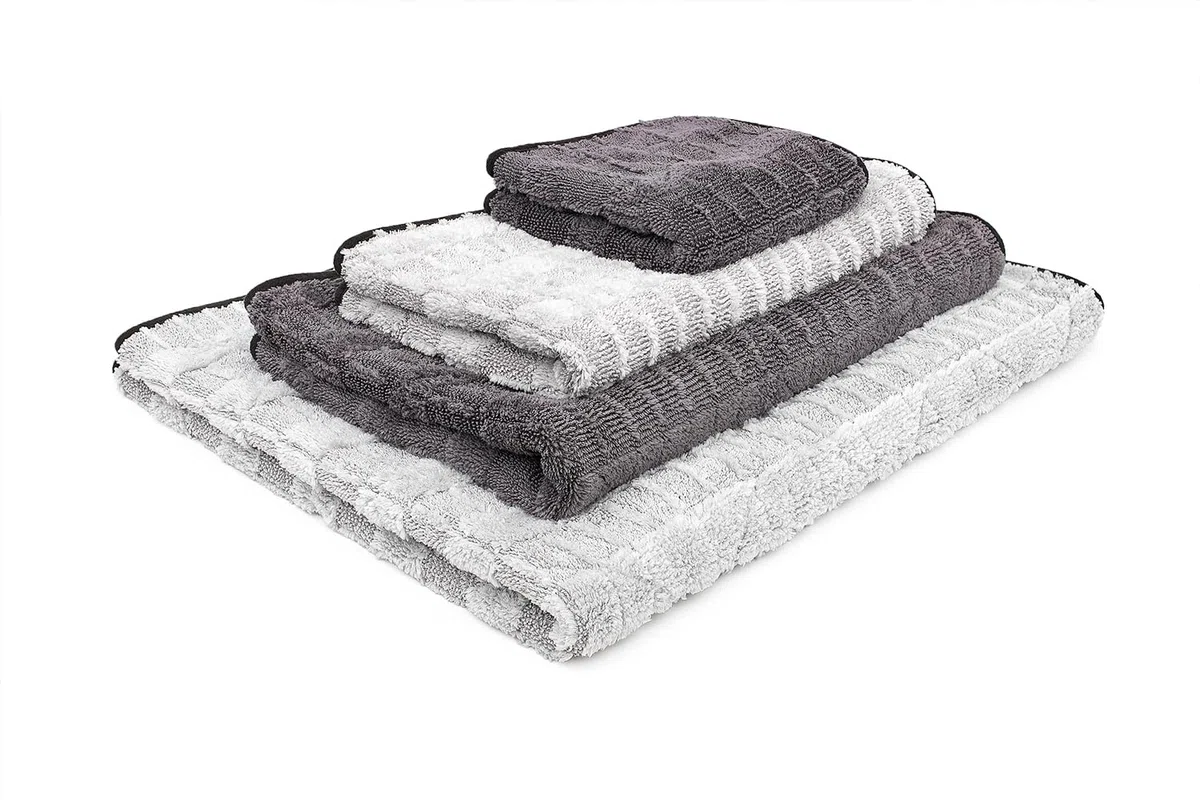 The Rag Company Gauntlet asciugamano, misto 70/30 di microfibra coreana, progettato per asciugare i veicoli più velocemente senza graffiare vernice o vetri, 900 g/m², 50,8 x 76,2 cm, grigio