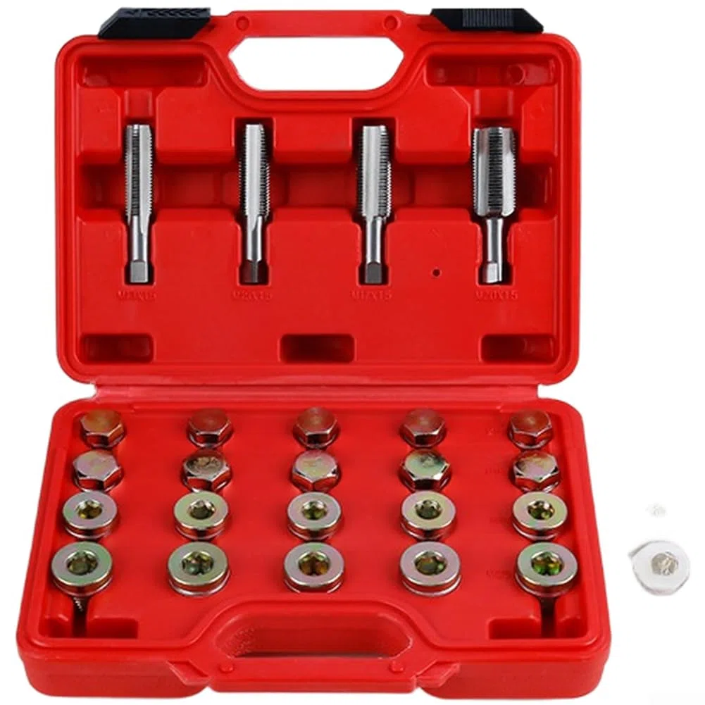 Guarnizione antiscivolo per lo scarico della coppa dell'olio, strumento di riparazione del filo del motore, per attrezzature professionali per la manutenzione di officine automobilistiche (64 pezzi)