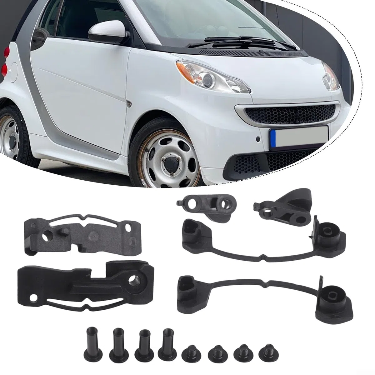 Kit di riparazione per tettuccio apribile convertibile AP364042 per fortwo W451 2006-2014, set di clip di ricambio in plastica per riparare il meccanismo del tetto danneggiato rotto